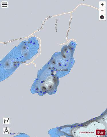Northfield  Lac depth contour Map - i-Boating App - Satellite