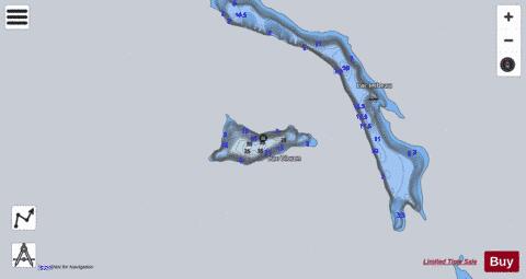 Oloron  Lac depth contour Map - i-Boating App - Satellite