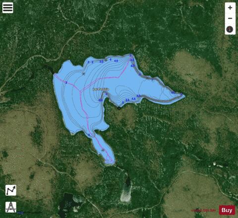 Patricia, Lac depth contour Map - i-Boating App - Satellite