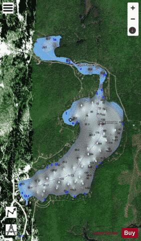 Patterson, Lac depth contour Map - i-Boating App - Satellite