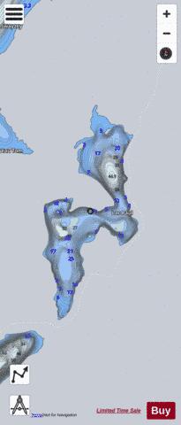 Paul  Lac depth contour Map - i-Boating App - Satellite