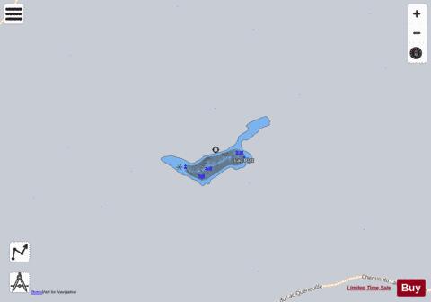 Plat  Lac depth contour Map - i-Boating App - Satellite