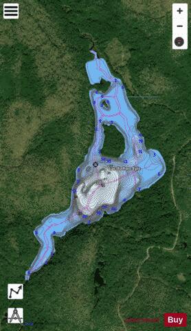 Porc-Epic, Lac du depth contour Map - i-Boating App - Satellite