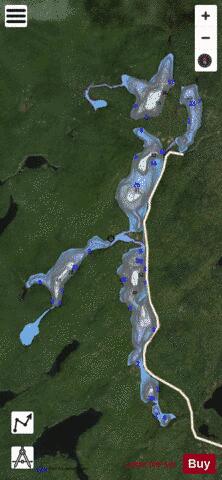Marcel, Lac depth contour Map - i-Boating App - Satellite