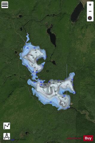 Savanes, Petit lac des depth contour Map - i-Boating App - Satellite