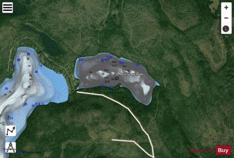 Trefle, Petit lac du depth contour Map - i-Boating App - Satellite