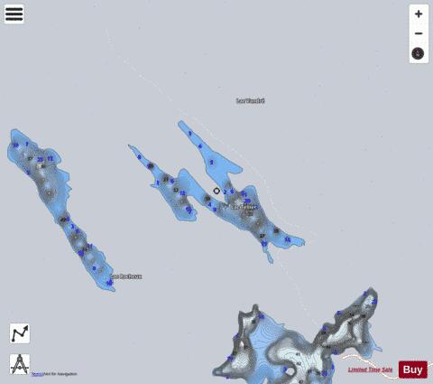 Tellier Lac depth contour Map - i-Boating App - Satellite