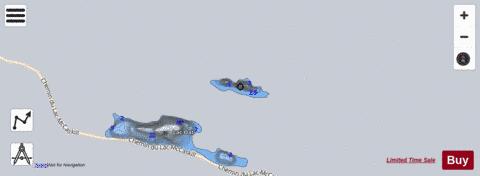 Portage du depth contour Map - i-Boating App - Satellite