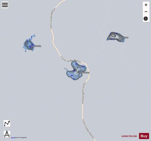 Ramsay  Lac depth contour Map - i-Boating App - Satellite