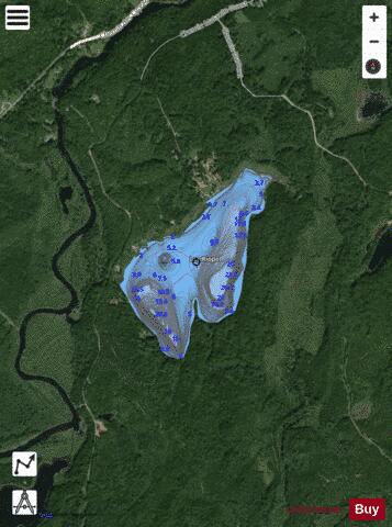 Riopel, Lac depth contour Map - i-Boating App - Satellite
