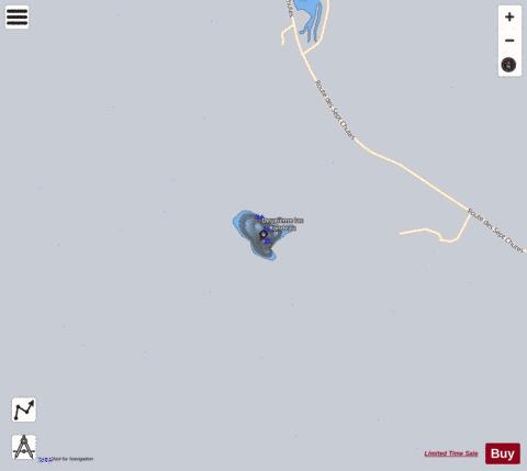 Rondeau  Deuxieme Lac depth contour Map - i-Boating App - Satellite