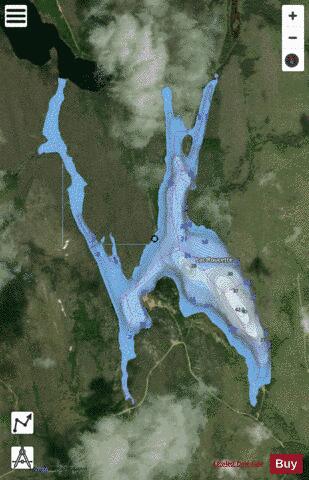 Roucette, Lac depth contour Map - i-Boating App - Satellite