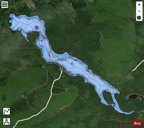 Saint-Jean, Lac depth contour Map - i-Boating App - Satellite