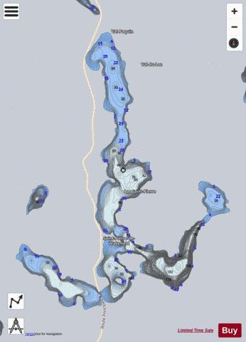 Saint Pierre  Lac depth contour Map - i-Boating App - Satellite