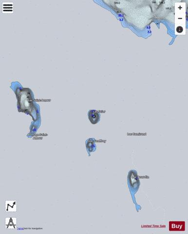 Sciar  Lac depth contour Map - i-Boating App - Satellite