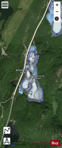 Seminaire, Deuxieme lac du depth contour Map - i-Boating App - Satellite