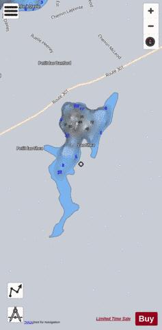 Shea  Lac depth contour Map - i-Boating App - Satellite