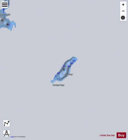 Trego  Lac depth contour Map - i-Boating App - Satellite