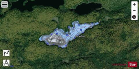 Vent, Lac au depth contour Map - i-Boating App - Satellite