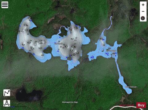 Veuillot, Lac depth contour Map - i-Boating App - Satellite