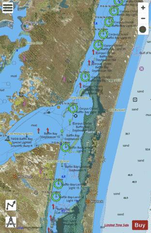 REDFISH BAY TO MIDDLE GROUND SIDE B Marine Chart - Nautical Charts App - Satellite