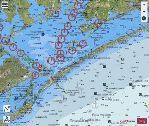 CEDAR LAKES TO ESPIRITU SANTO BAY SIDE B Marine Chart - Nautical Charts App - Satellite