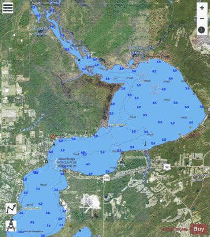 PERDIDO BAY EXTENSION Marine Chart - Nautical Charts App - Satellite