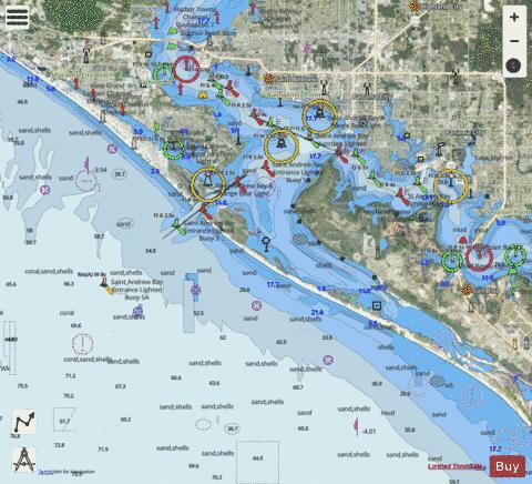 ST ANDREW BAY Marine Chart - Nautical Charts App - Satellite