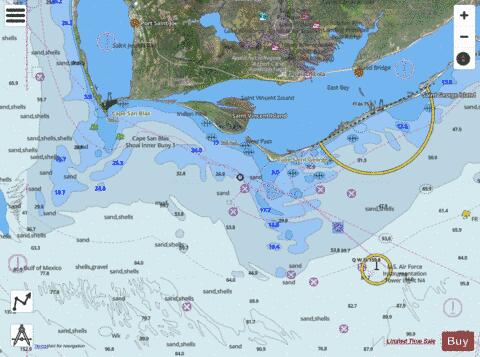 APALACHICOLA BAY TO CAPE SAN BLAS Marine Chart - Nautical Charts App - Satellite