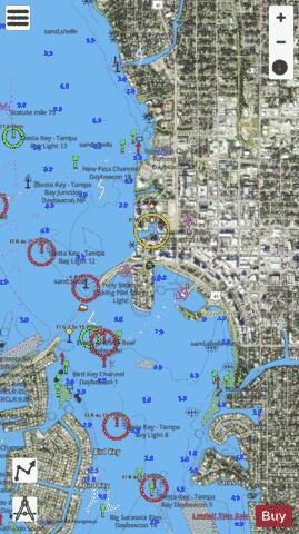 INSET 2 SARASOTA Marine Chart - Nautical Charts App - Satellite