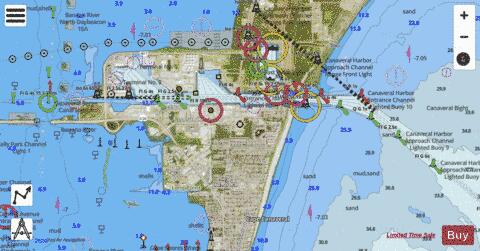 PORT CANAVERAL Marine Chart - Nautical Charts App - Satellite