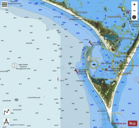LOOKOUT BIGHT Marine Chart - Nautical Charts App - Satellite