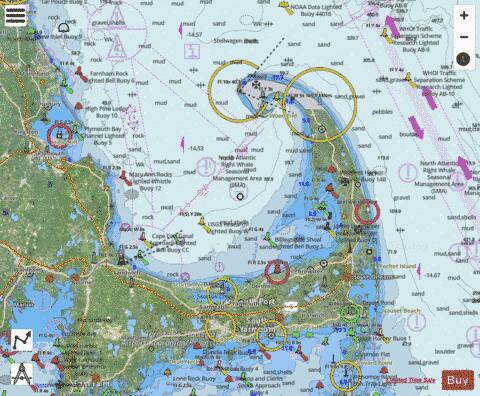 CAPE COD BAY MA Marine Chart - Nautical Charts App - Satellite