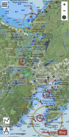 GLOUCESTER HARBOR AND ANNISQUAM RIVER  Marine Chart - Nautical Charts App - Satellite