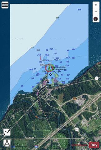 BARCELONA HARBOR NEW YORK INSET Marine Chart - Nautical Charts App - Satellite