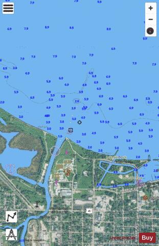LAKE WINNEBAGO and FOX RIV PG 3 EXT RIGHT Marine Chart - Nautical Charts App - Satellite