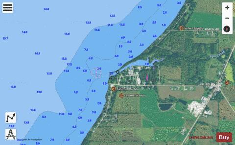 LAKE WINNEBAGO and FOX RIV PG 10 INSET Marine Chart - Nautical Charts App - Satellite