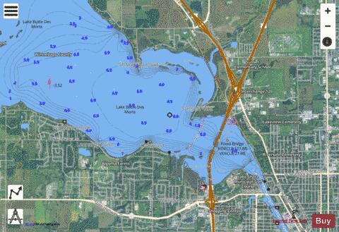 LAKE WINNEBAGO and FOX RIV PG 14 Marine Chart - Nautical Charts App - Satellite