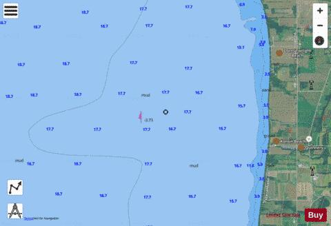 LAKE WINNEBAGO and FOX RIV PG 15 Marine Chart - Nautical Charts App - Satellite