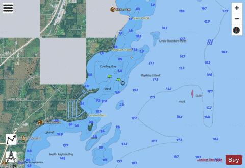LAKE WINNEBAGO and FOX RIV PG 18 Marine Chart - Nautical Charts App - Satellite