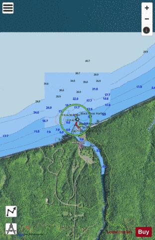 BLACK RIVER HARBOR MICHIGAN Marine Chart - Nautical Charts App - Satellite