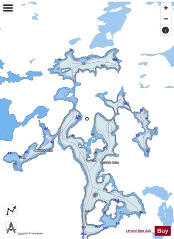 CROOKED LAKE EXTENSION Marine Chart - Nautical Charts App - Satellite