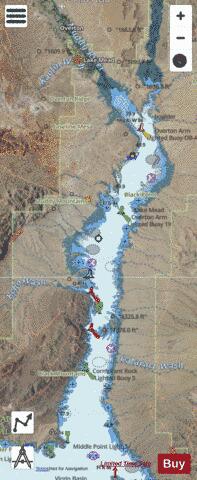 LAKE MEAD Marine Chart - Nautical Charts App - Satellite