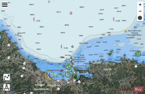 CHRISTIANSTED HARBOR Marine Chart - Nautical Charts App - Satellite