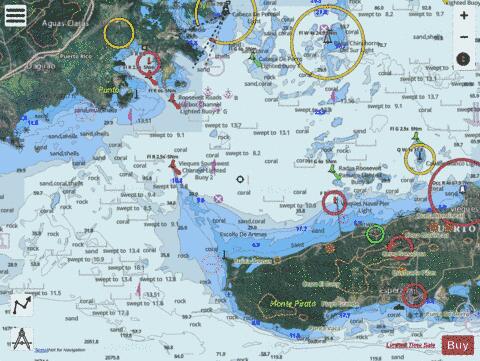 PASAJE DE VIEQUES AND RADAS ROOSEVELT Marine Chart - Nautical Charts App - Satellite