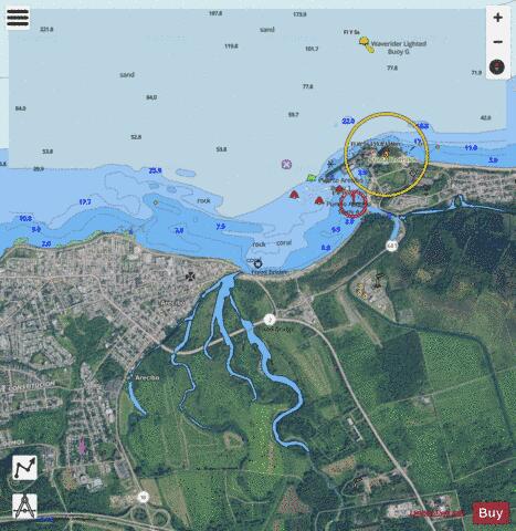 PUERTO ARECIBO Marine Chart - Nautical Charts App - Satellite