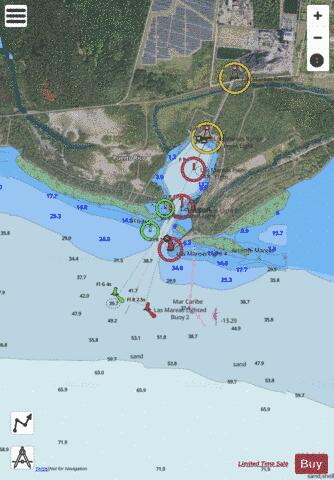 LAS MAREAS Marine Chart - Nautical Charts App - Satellite