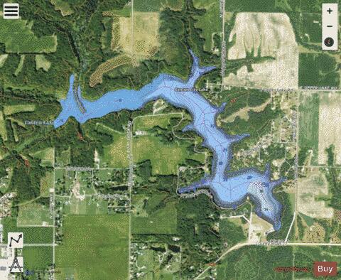 Canton City Lake depth contour Map - i-Boating App - Satellite