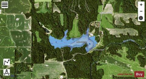 Lake Carlton depth contour Map - i-Boating App - Satellite