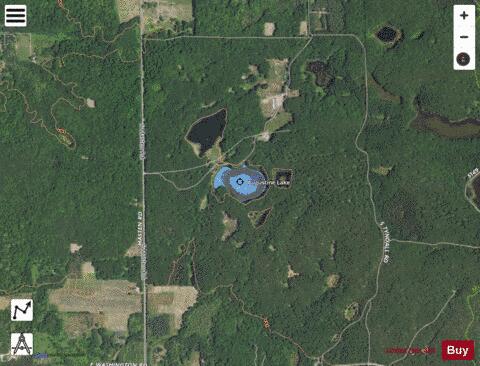 Augustine Lake ,Mason depth contour Map - i-Boating App - Satellite